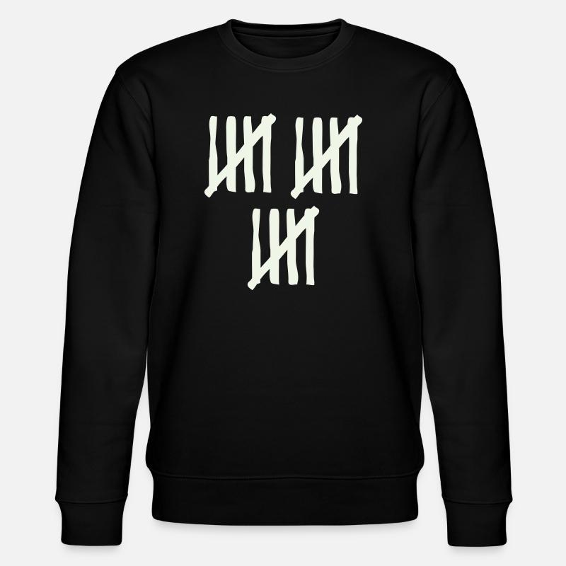 stripes_15 - Stanley/Stella Unisex Bio-Sweatshirt CHANGER  - Schwarz