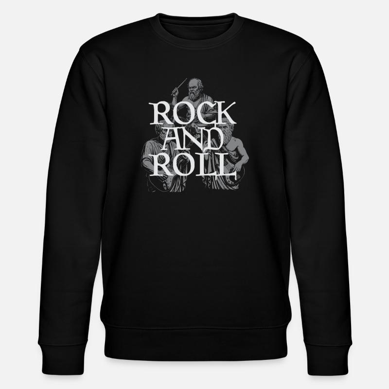 Classic Rock and Roll Philosophenband - Stanley/Stella Unisex Bio-Sweatshirt CHANGER  - Schwarz