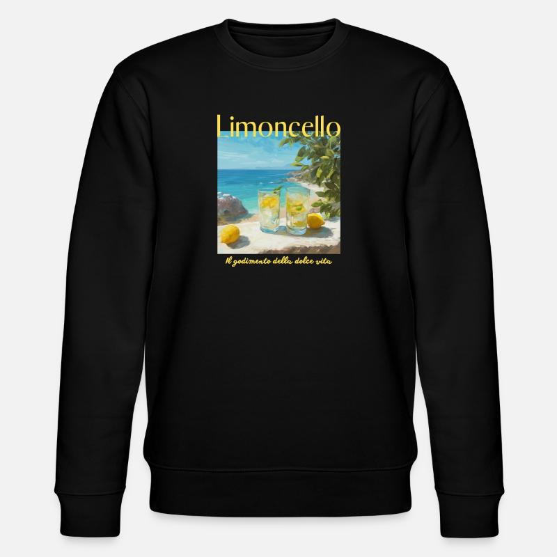 Limonecello am Strand - Stanley/Stella Unisex Bio-Sweatshirt CHANGER  - Schwarz