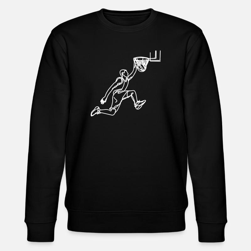 Basketballtrainer Zeichnung - Stanley/Stella Unisex Bio-Sweatshirt CHANGER  - Schwarz