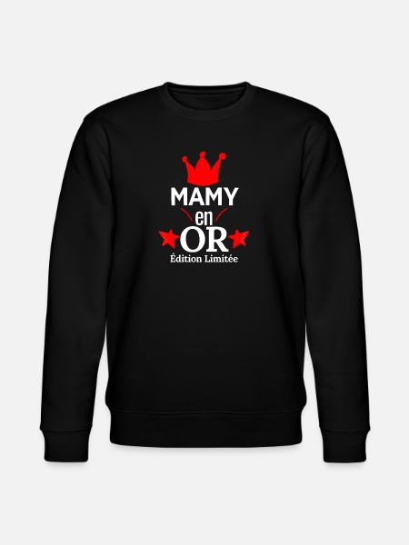 Mamy en OR Édition Limitée - Sweat bio CHANGER Stanley/Stella Unisexe - noir