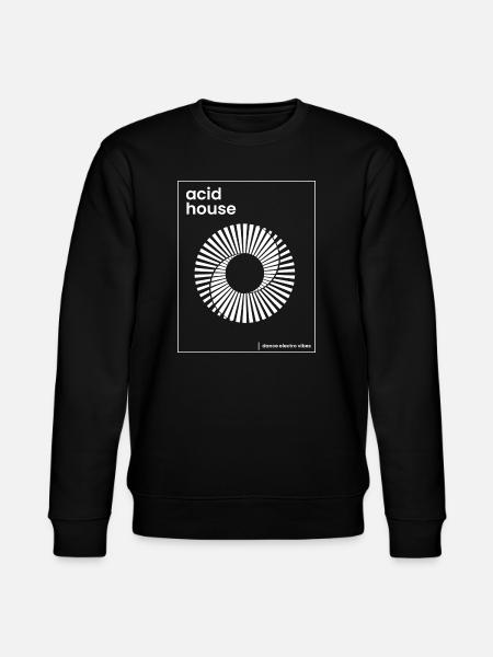 acid house music poster - Stanley/Stella CHANGER Unisex Organic Sweatshirt - black