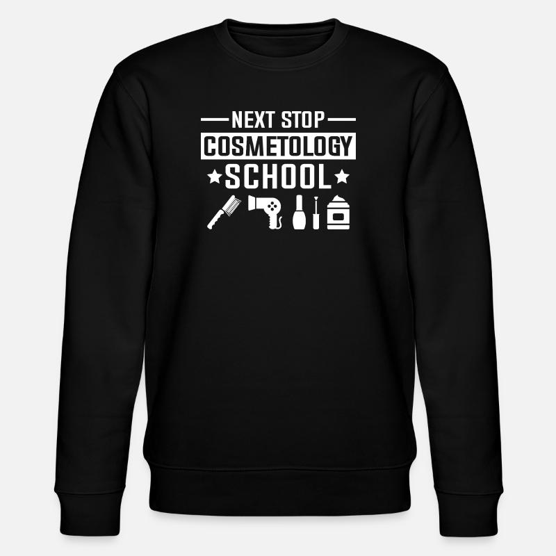 Next stop: Cosmetics school - Stanley/Stella CHANGER Unisex Organic Sweatshirt - black