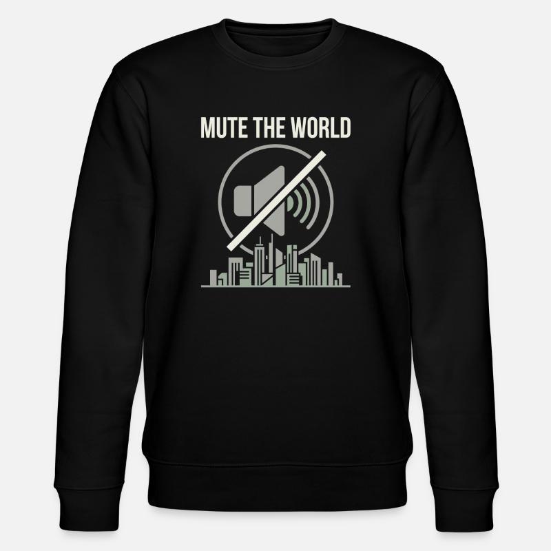 Mute Time - Stanley/Stella Unisex Bio-Sweatshirt CHANGER  - Schwarz