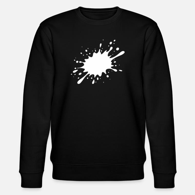 Ink Stain Explosion - Stanley/Stella CHANGER Unisex Organic Sweatshirt - black