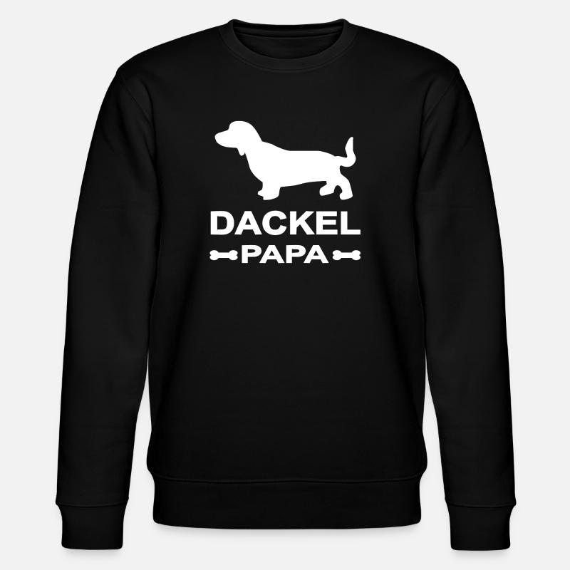 Dackel - Stanley/Stella Unisex Bio-Sweatshirt CHANGER  - Schwarz