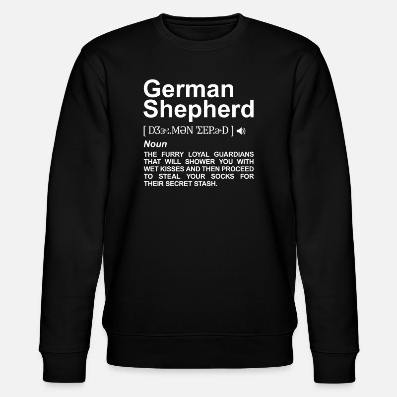 German Shepherd Definition - Stanley/Stella Unisex Bio-Sweatshirt CHANGER - Schwarz