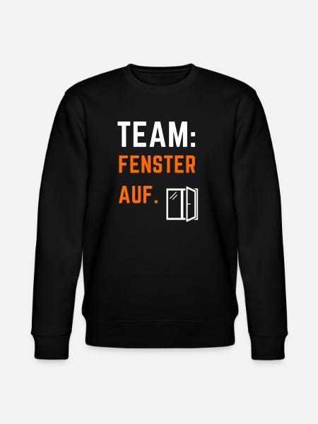 Fenster Auf Fraktion - Stanley/Stella Unisex Bio-Sweatshirt CHANGER  - Schwarz