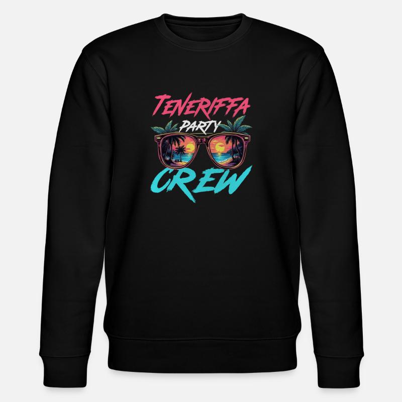 Tenerife Party Crew - Sweat bio CHANGER Stanley/Stella Unisexe - noir