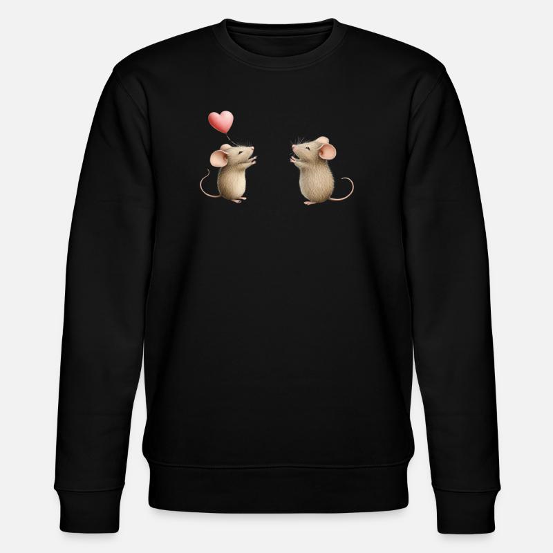 Mausliebe - Stanley/Stella Unisex Bio-Sweatshirt CHANGER  - Schwarz