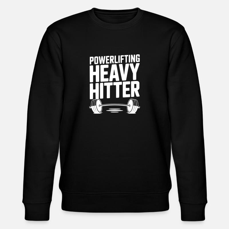 Powerlifting Heavy Hitter - Stanley/Stella CHANGER Unisex Organic Sweatshirt - black