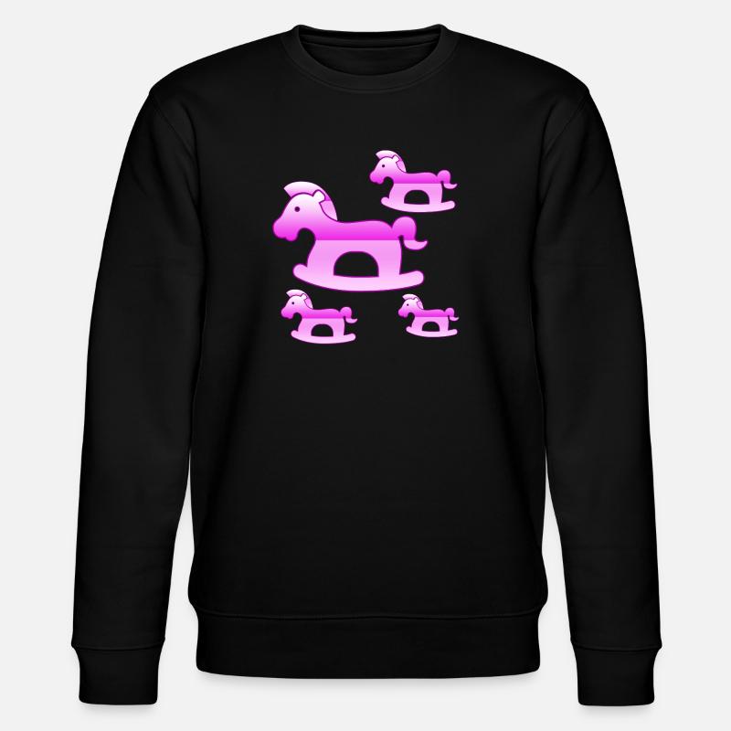 Pferde - Stanley/Stella Unisex Bio-Sweatshirt CHANGER - Schwarz