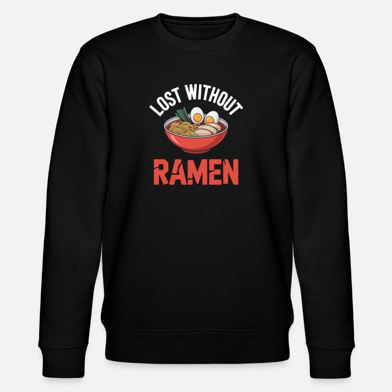 Ramen Nudelsuppe Geschenk - Stanley/Stella Unisex Bio-Sweatshirt CHANGER - Schwarz
