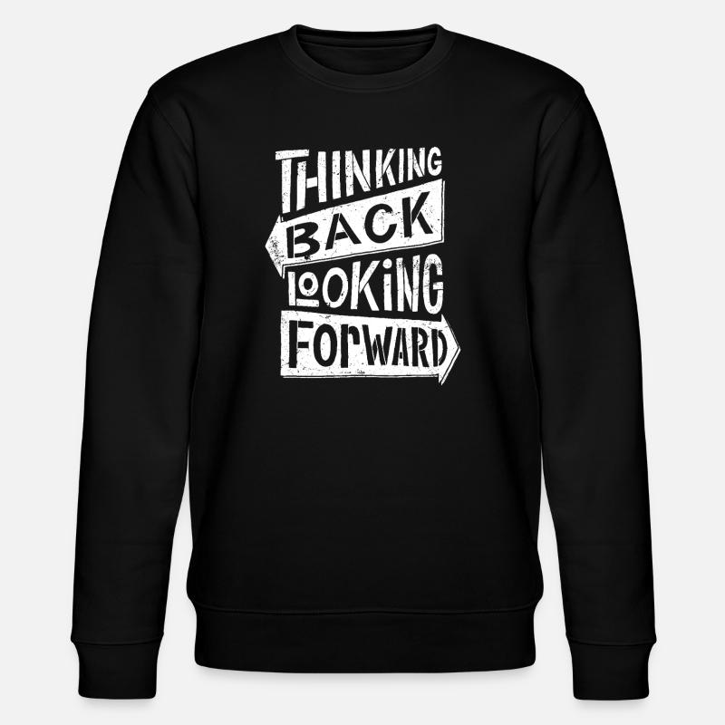 thinking back looking forward - Stanley/Stella Unisex Bio-Sweatshirt CHANGER - Schwarz