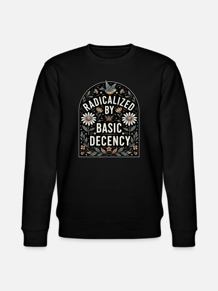 Flower Statement for Equality Fans - Stanley/Stella CHANGER Unisex Organic Sweatshirt - black