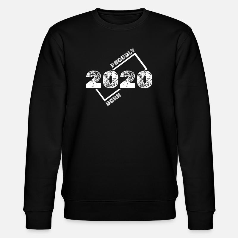 Geboren 2020 Stolz - Stanley/Stella Unisex Bio-Sweatshirt CHANGER  - Schwarz