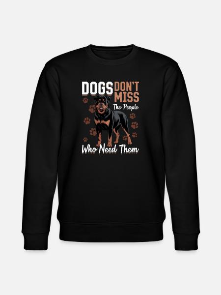 Rottweiler Rottie Dog Breed - Stanley/Stella CHANGER Unisex Organic Sweatshirt - black