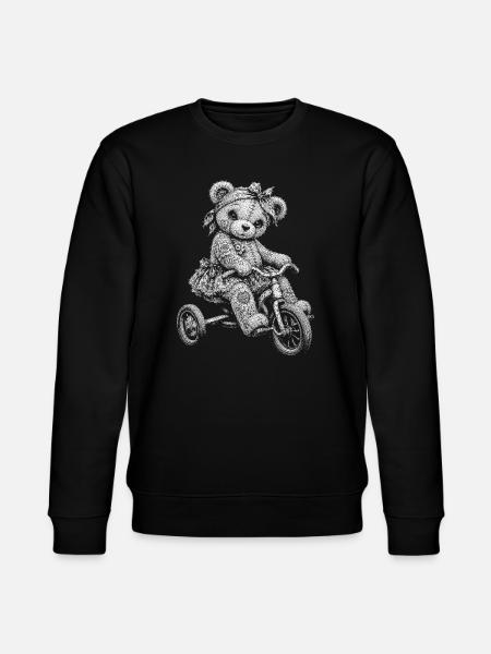 Teddy bear - Stanley/Stella CHANGER Unisex Organic Sweatshirt - black