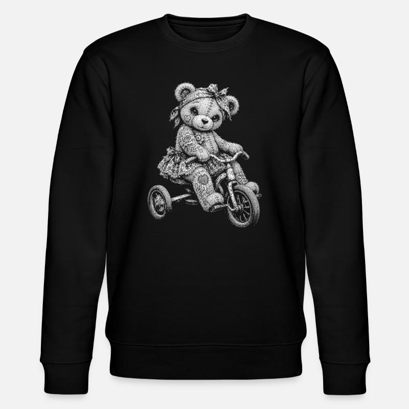 Teddybär - Stanley/Stella Unisex Bio-Sweatshirt CHANGER - Schwarz