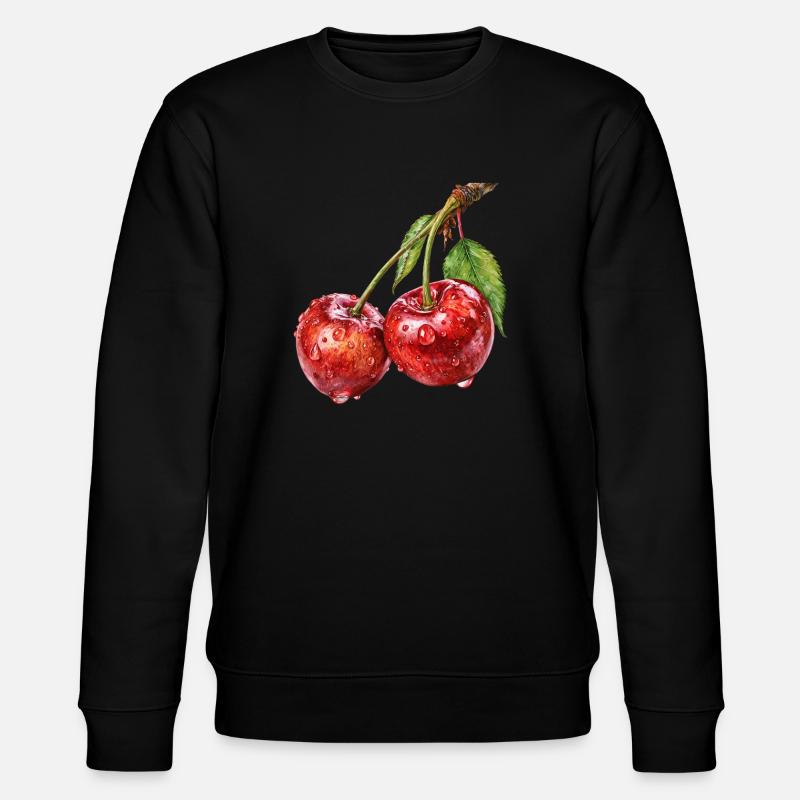 cherry - Stanley/Stella CHANGER Unisex Organic Sweatshirt - black