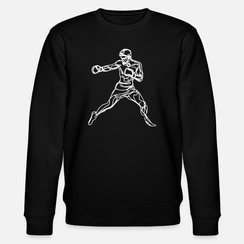 Graphismes Boxer - Sweat bio CHANGER Stanley/Stella Unisexe - noir
