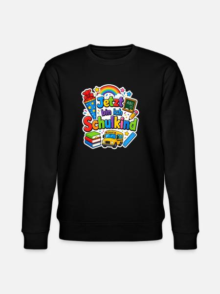 Schulkind 2026 Einschulung 2026 Schulanfang - Stanley/Stella Unisex Bio-Sweatshirt CHANGER  - Schwarz