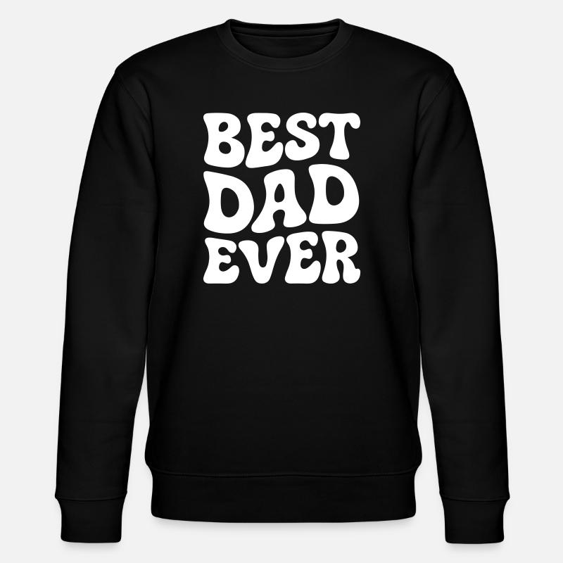 Bester Papa der Welt - Stanley/Stella Unisex Bio-Sweatshirt CHANGER  - Schwarz