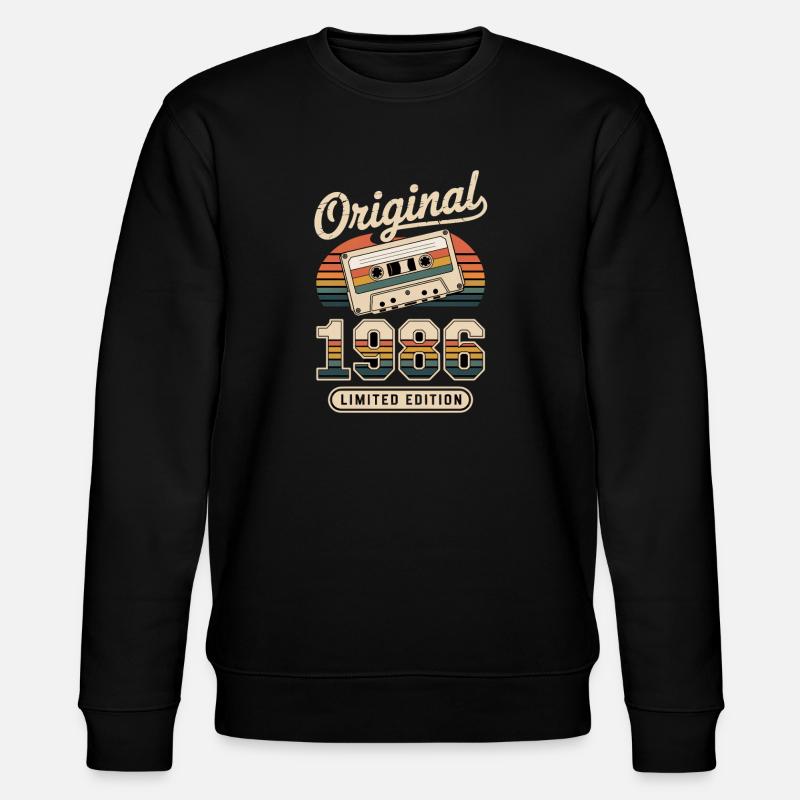 Edition limitée 1986 - Sweat bio CHANGER Stanley/Stella Unisexe - noir