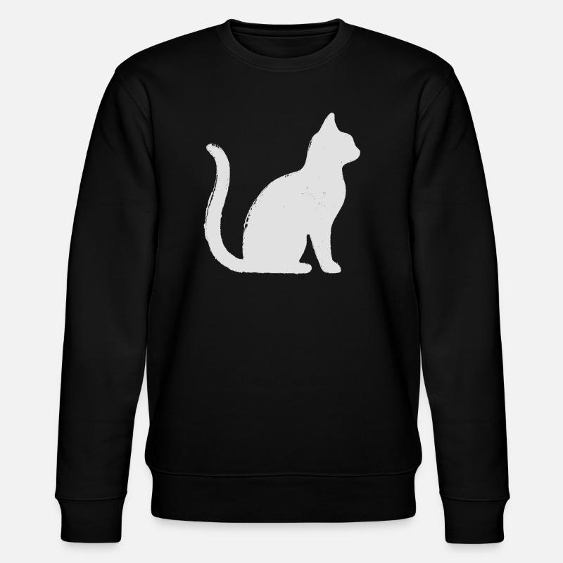 Katze - Stanley/Stella Unisex Bio-Sweatshirt CHANGER  - Schwarz