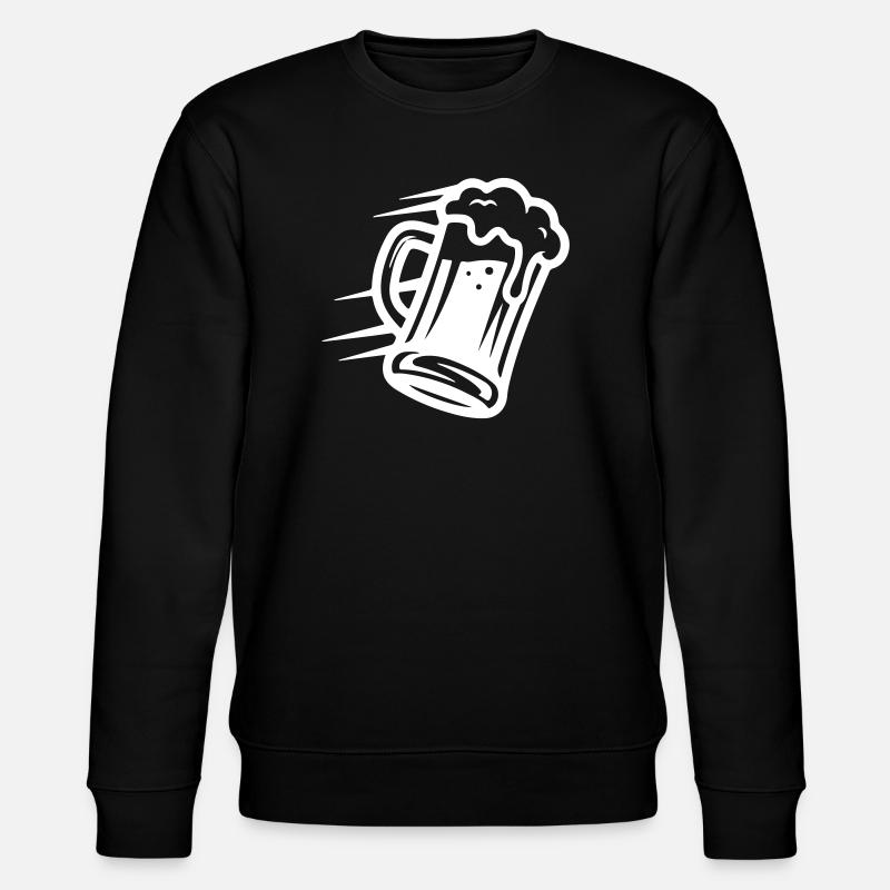 Bier Bierglas Symbol - Stanley/Stella Unisex Bio-Sweatshirt CHANGER  - Schwarz
