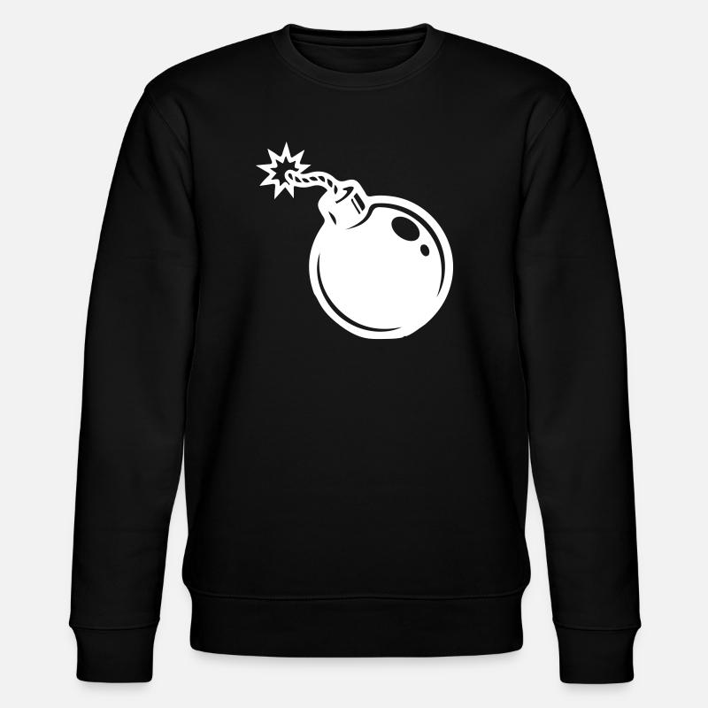 Bomb Icon - Stanley/Stella CHANGER Unisex Organic Sweatshirt - black