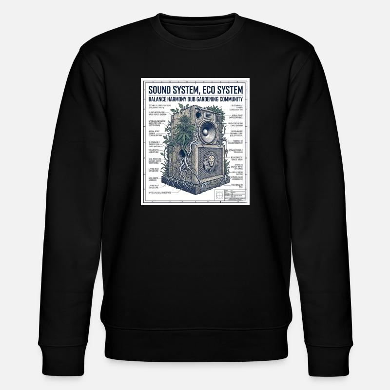 Reggae Soundsystem Eco - Sweat bio CHANGER Stanley/Stella Unisexe - noir