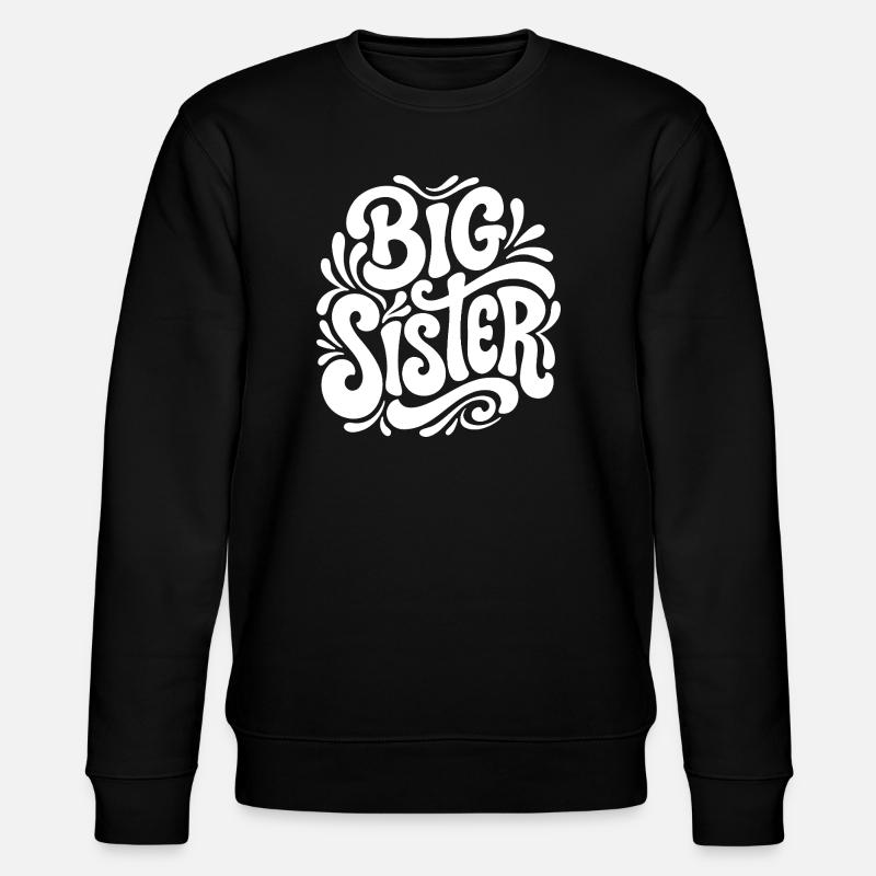 Big Sister Psychedelic Splash - Stanley/Stella Unisex Bio-Sweatshirt CHANGER  - Schwarz