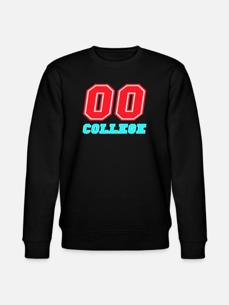 00 College Neon Emblem - Stanley/Stella CHANGER Unisex Organic Sweatshirt - black