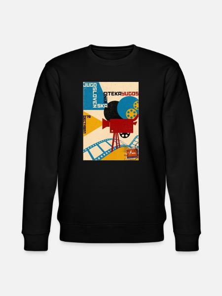 Old-School Film Camera Poster - Stanley/Stella CHANGER Unisex Organic Sweatshirt - black