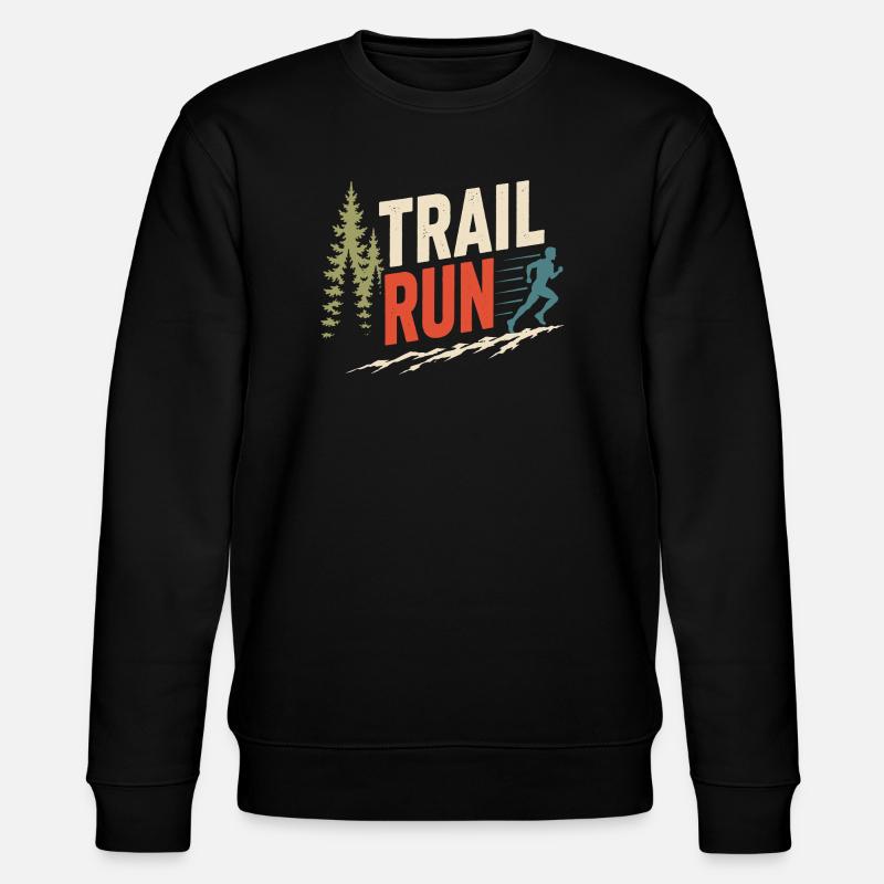 Course sur sentier - Sweat bio CHANGER Stanley/Stella Unisexe - noir