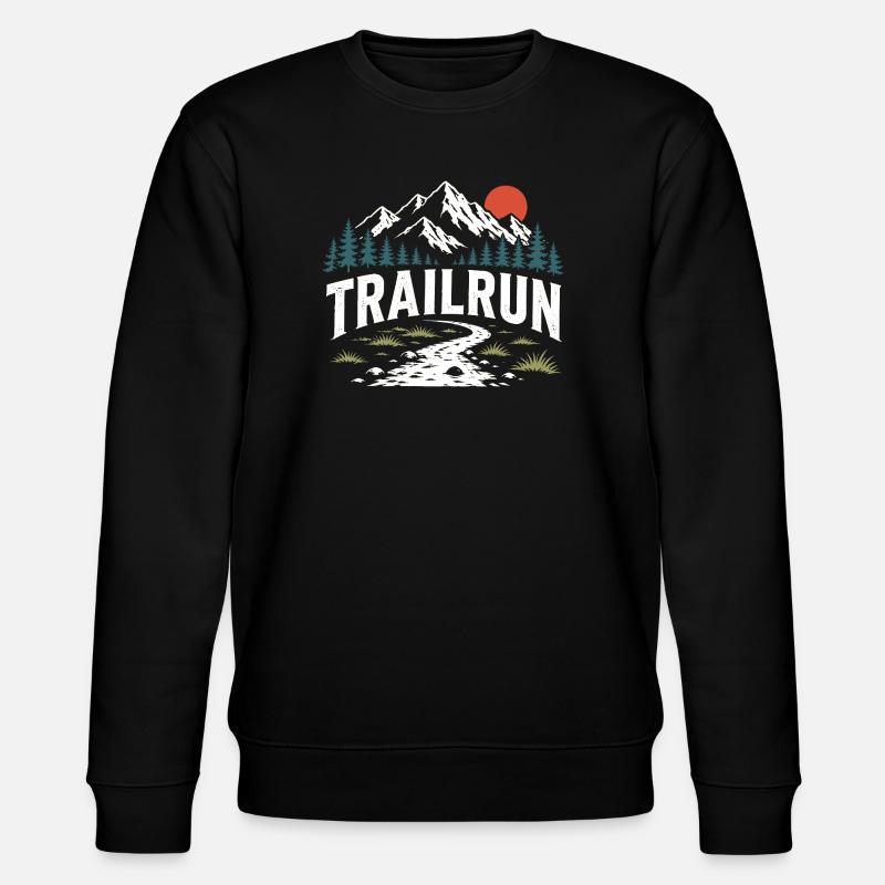 course sur sentier - Sweat bio CHANGER Stanley/Stella Unisexe - noir