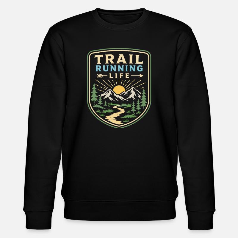 Trailrunning-Leben - Stanley/Stella Unisex Bio-Sweatshirt CHANGER  - Schwarz
