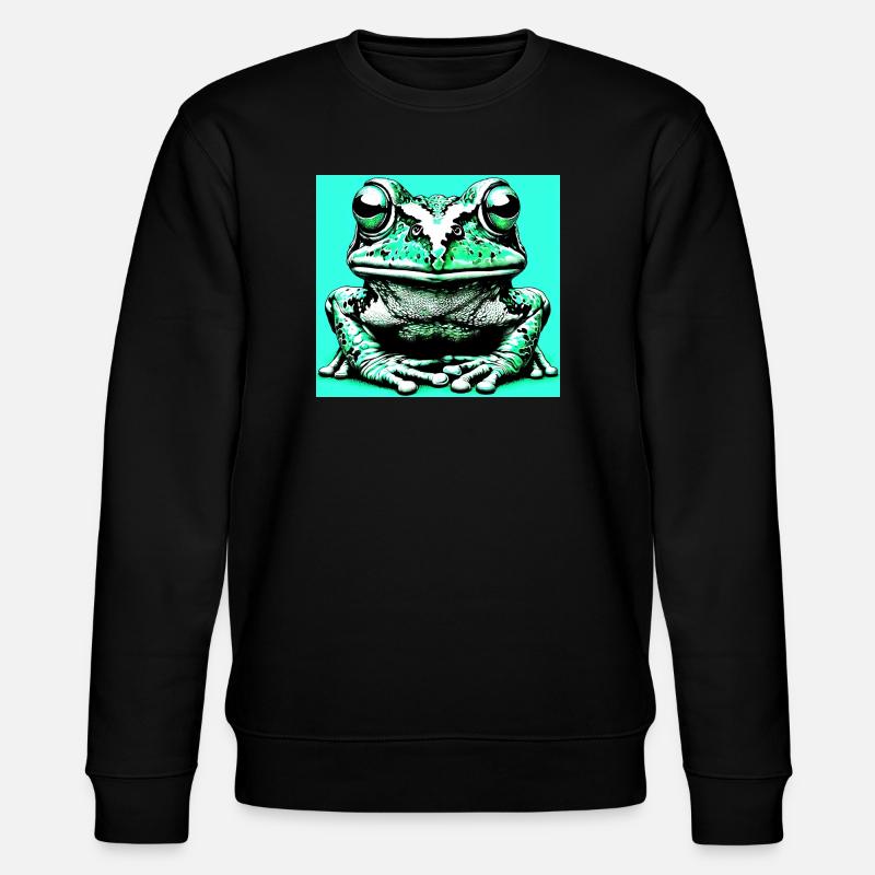 Frosch - Stanley/Stella Unisex Bio-Sweatshirt CHANGER - Schwarz