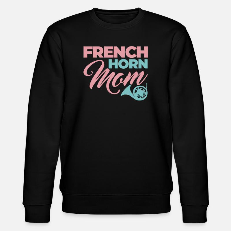 French Horn Mom - Stanley/Stella Unisex Bio-Sweatshirt CHANGER  - Schwarz