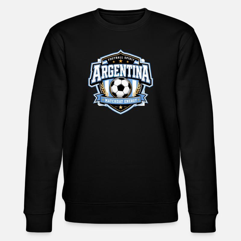 Argentinien Matchday Energie - Stanley/Stella Unisex Bio-Sweatshirt CHANGER  - Schwarz