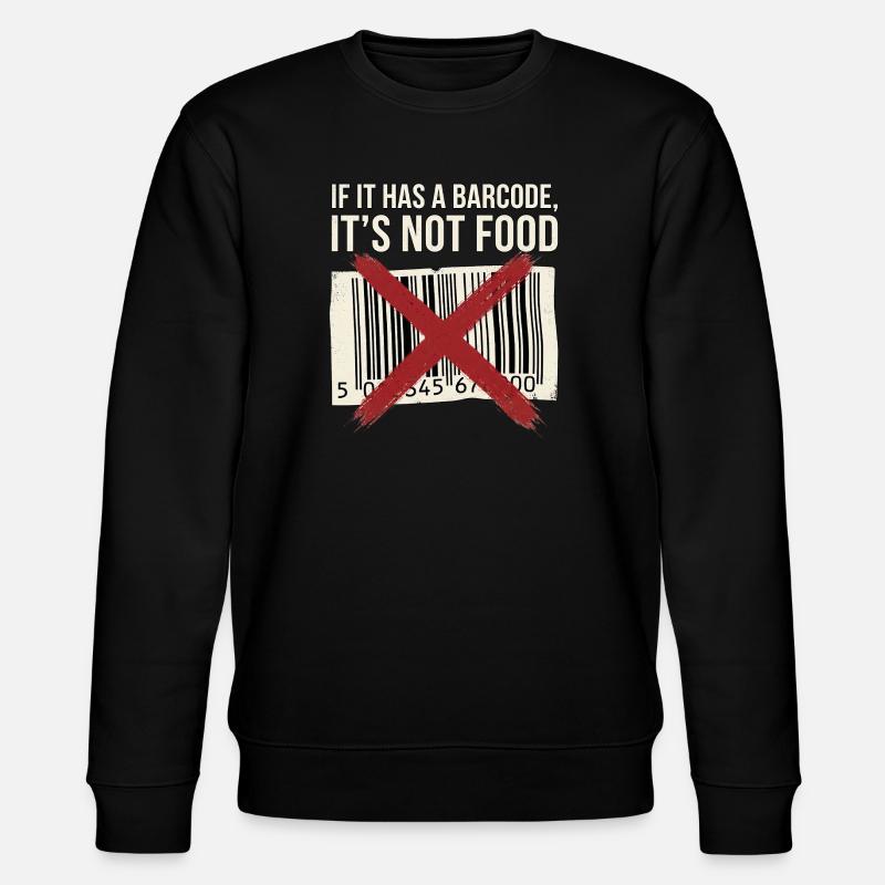 Take Real Food - Stanley/Stella Unisex Bio-Sweatshirt CHANGER  - Schwarz