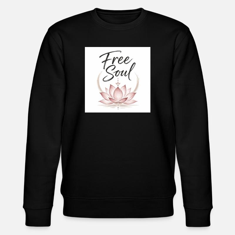 Fleur de Lotus de l’Âme Libre - Sweat bio CHANGER Stanley/Stella Unisexe - noir