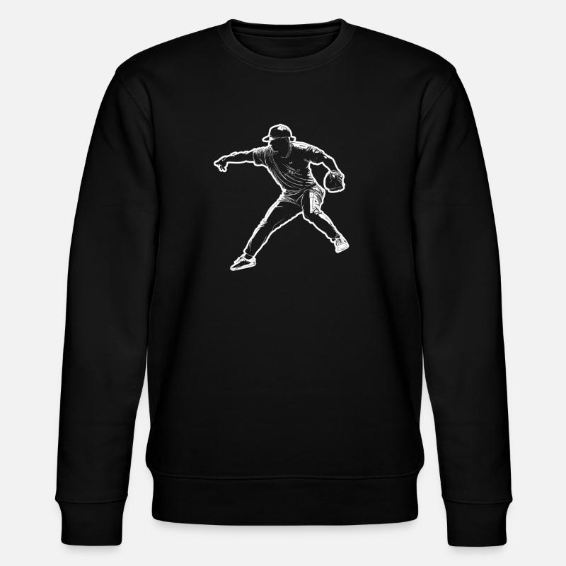 Baseball player - Stanley/Stella CHANGER Unisex Organic Sweatshirt - black