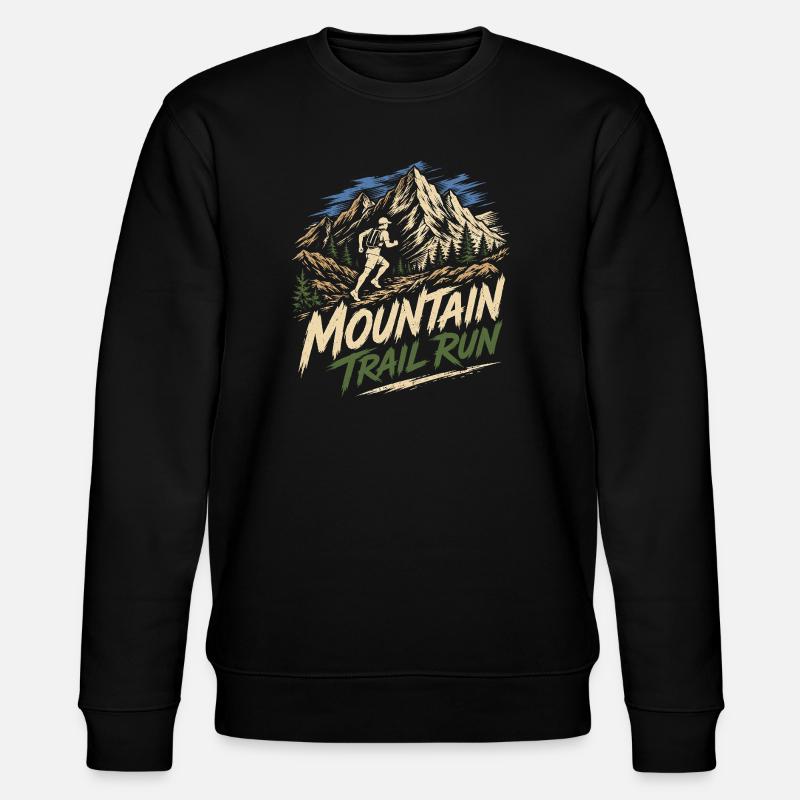 Mountain Trail Run - Stanley/Stella CHANGER Unisex Organic Sweatshirt - black
