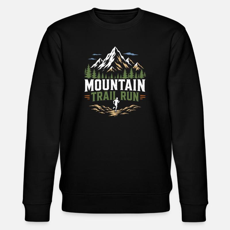 Mountain Trail Run - Stanley/Stella CHANGER Unisex Organic Sweatshirt - black
