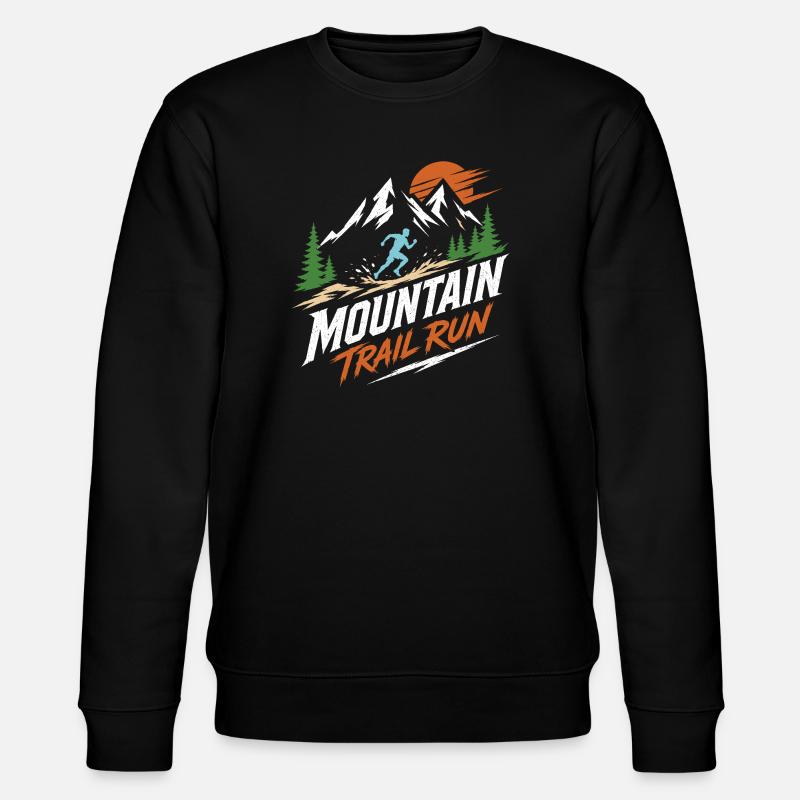 Mountain Trail Run - Stanley/Stella Unisex Bio-Sweatshirt CHANGER - Schwarz
