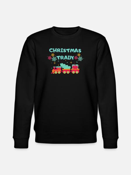 Christmas Train - Stanley/Stella CHANGER Unisex Organic Sweatshirt - black