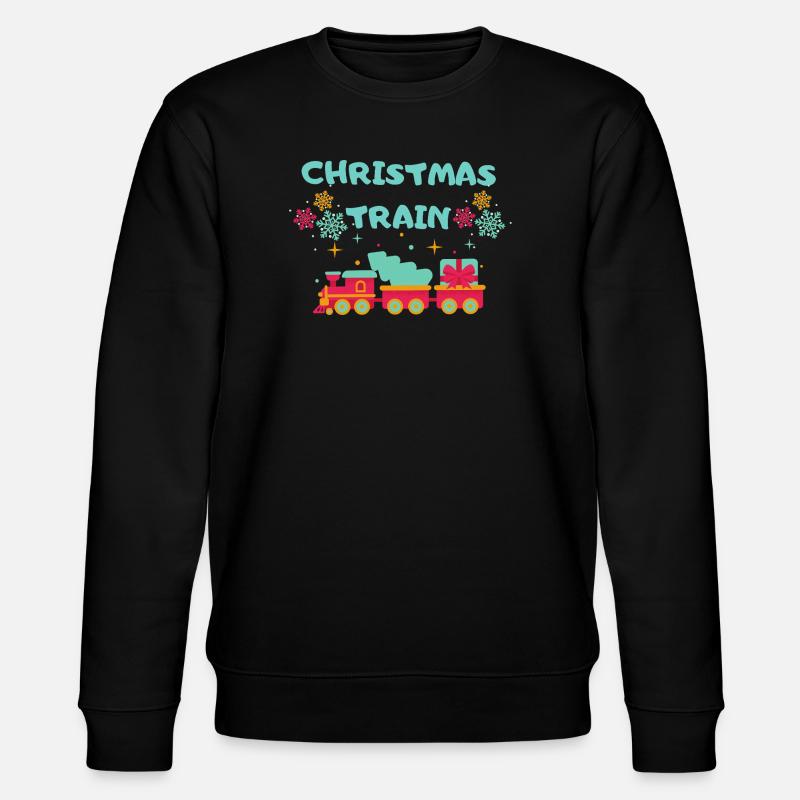 Christmas Train - Stanley/Stella Unisex Bio-Sweatshirt CHANGER - Schwarz