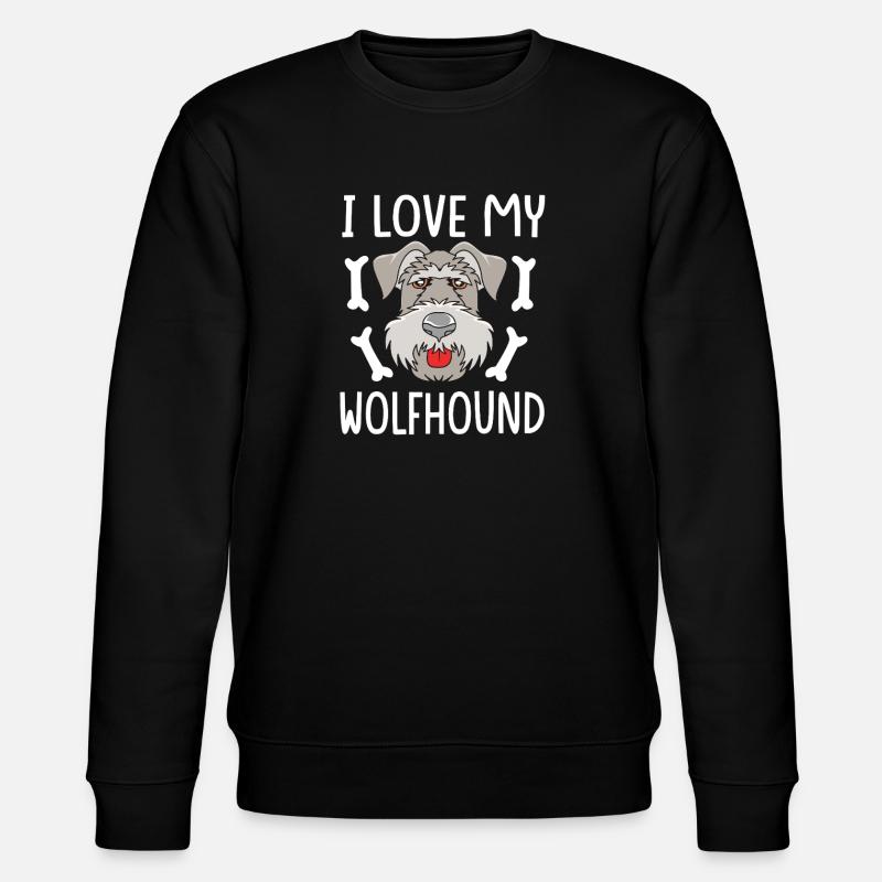 Irish wolfhound - Stanley/Stella CHANGER Unisex Organic Sweatshirt - black